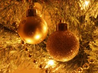 Decorações da árvore de Natal