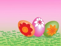 Velikonoční vejce na růžové