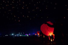 Floating sky lanterns