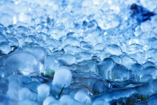 Gotas de água congelada