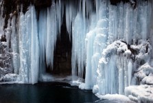 Bevroren waterval