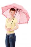 Girl With Pink Umbrella