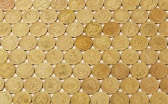 Monedas de oro de fondo