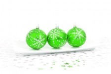 Green bauble decoration