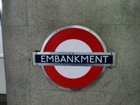 Londense metro Embankment