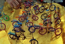 Bicicletas em miniatura