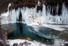 Mountain Teich und Eis