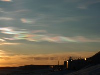 Parelglanspigmenten Wolken bij McMurdo