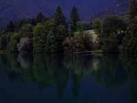Natt på Alpine sjön