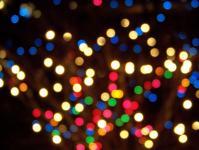 Out-of-Focus vánoční osvětlení