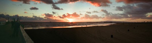 Stilla havet Solnedgång