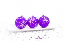 Purple bauble decoration