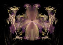 Purple yellow and pink fractal
