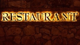 Ресторан знак