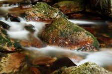 Rocks and mountain stream