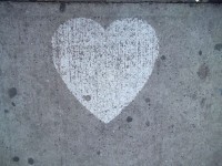 Sidewalk hjärta