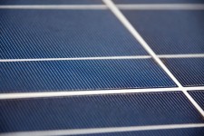 Solární panel makro