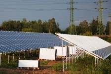 Solarkraftwerk Bau