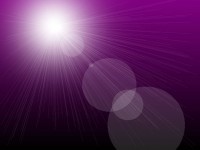 Sunburst auf violettem Hintergrund