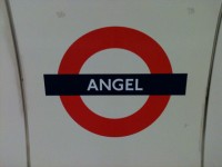 在天使的地铁站标志