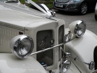 Vintage Closeup samochodów Wedding