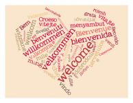 Wordcloud Welcome Heart