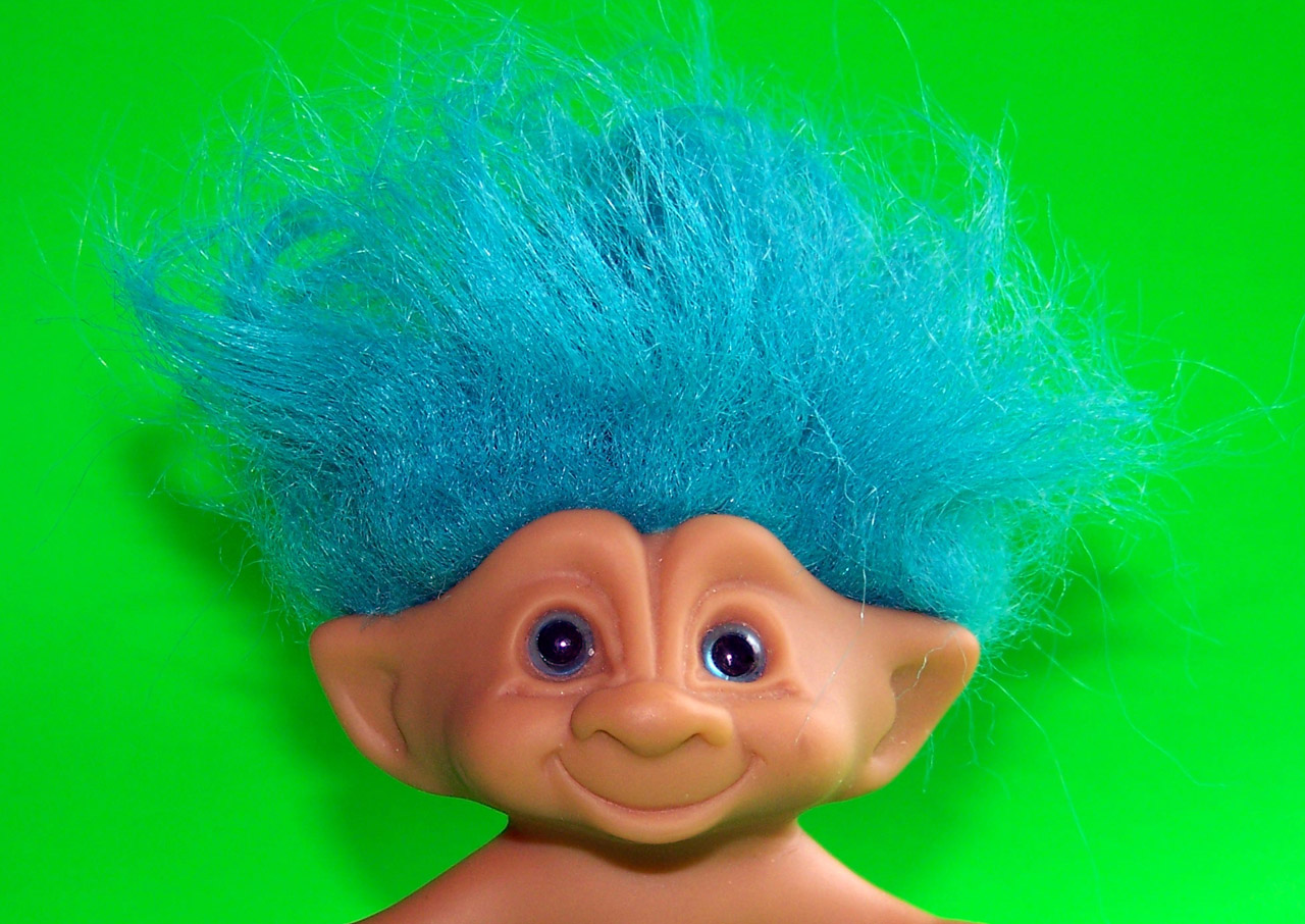 Lil Troll with Blue Hair Plush Toy - wide 9