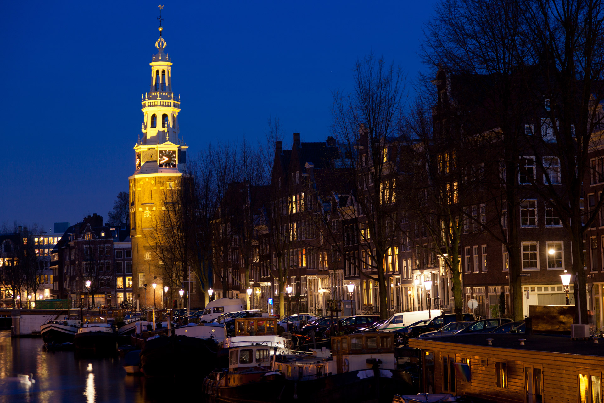 Church In Amsterdam At Night Free Stock Photo Public Domain Pictures