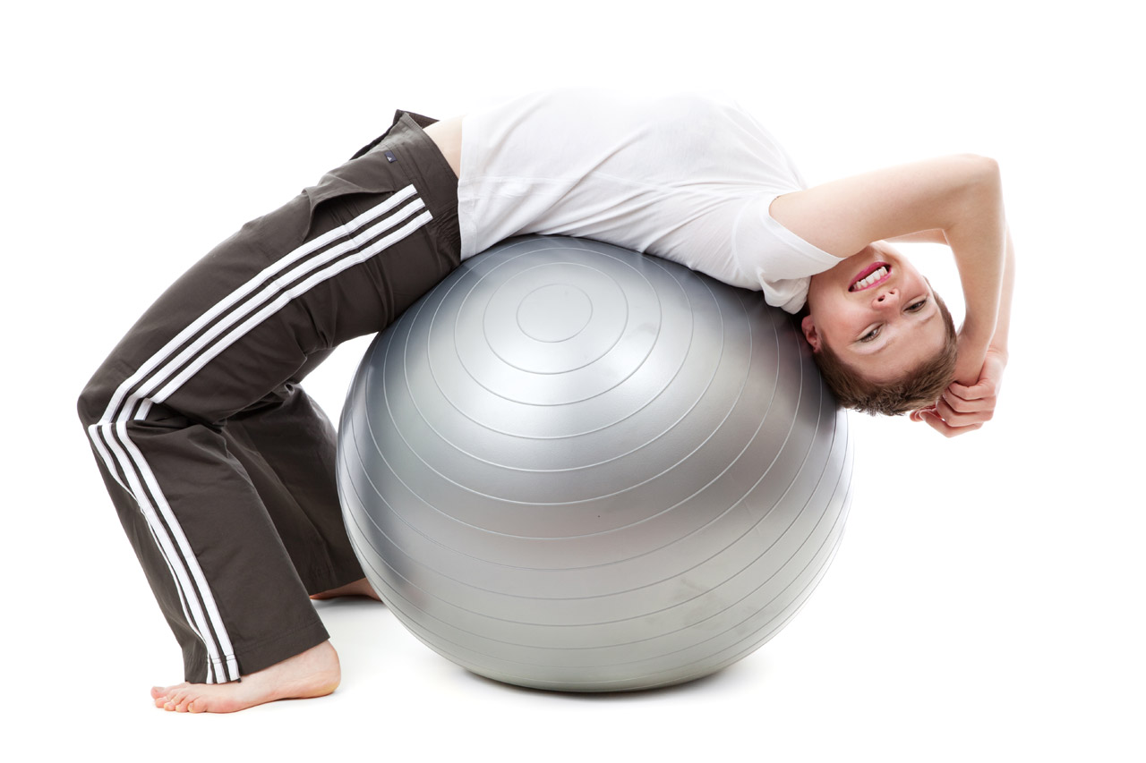 Exercising On A Gym Ball