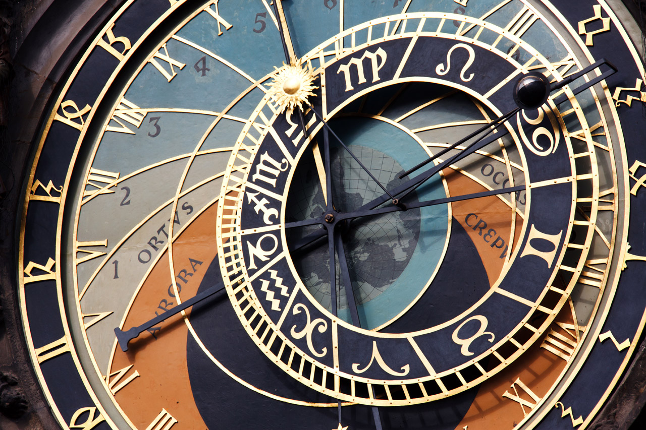 Reloj astronómico de Praga detalle
