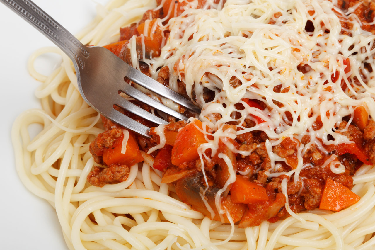 Spaghete Bolognese detaliu
