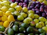 Verschiedene Früchte zum Verkauf