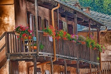 Květovaný balkon