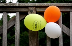 Ballonnen gevuld met helium