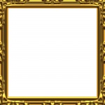 Baroque golden frame