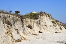 Pláž Eroze pobřeží Florida