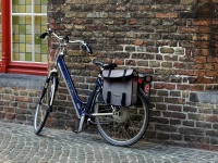 Bicycle In Bruges, Belgium