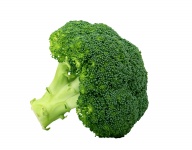 Broccoli die op Wit