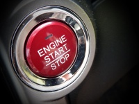 Botón de arranque del motor de coche