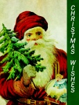Vánoční karta Santa Vintage