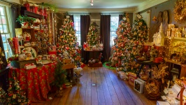 Christmas shop interior