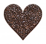 Kávé szív szerelem