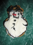 Biscoito bonito do boneco de neve