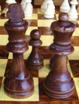König und Königin Schach-Stücke