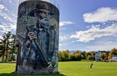 Silos Painted