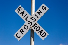 Sinal do cruzamento de estrada de ferro