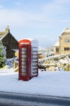 Snowy Phone Booth