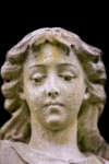 Estatua de la cara de ángel