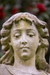Estatua de la cara de ángel