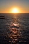 Sunset in the atlantic ocean